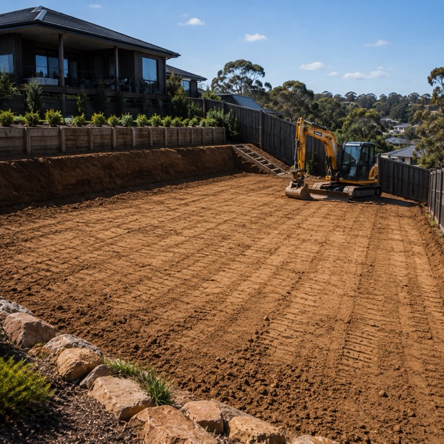 Large-Scale Backyard Leveling