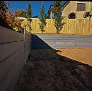 sleeper retaining wall